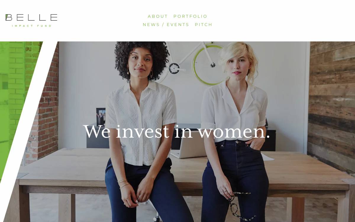 Belle Impact Fund website preview