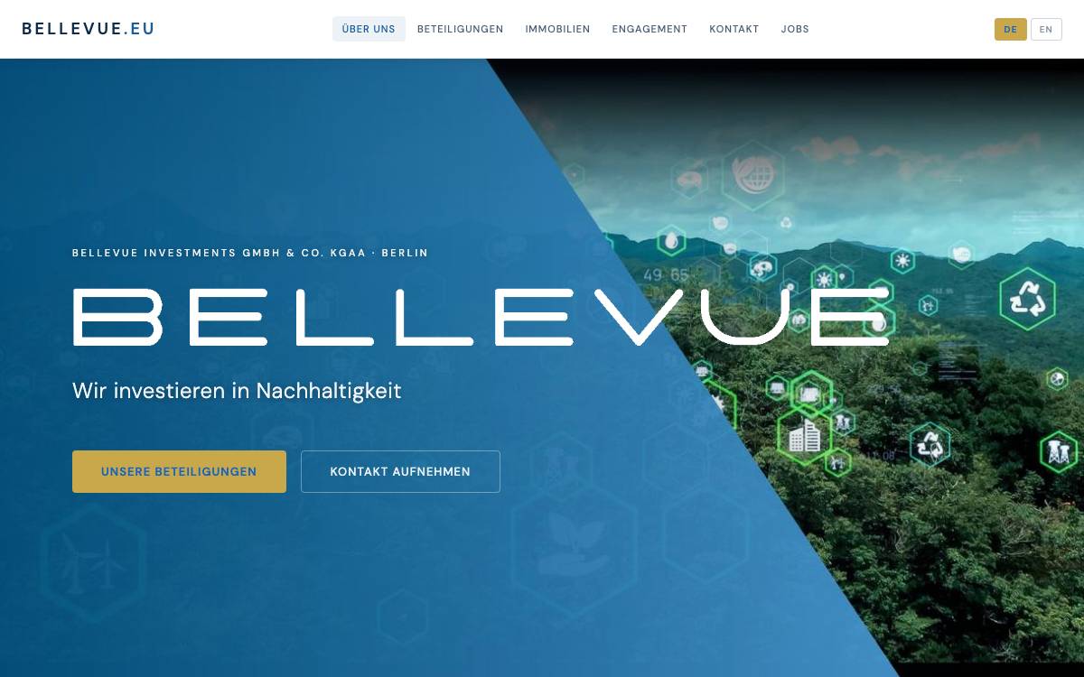Bellevue Investments & Co website preview