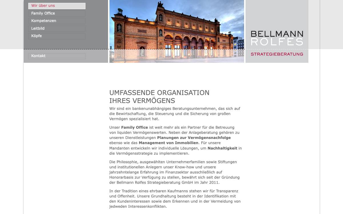 Bellmann Rolfes Strategieberatung GmbH website preview
