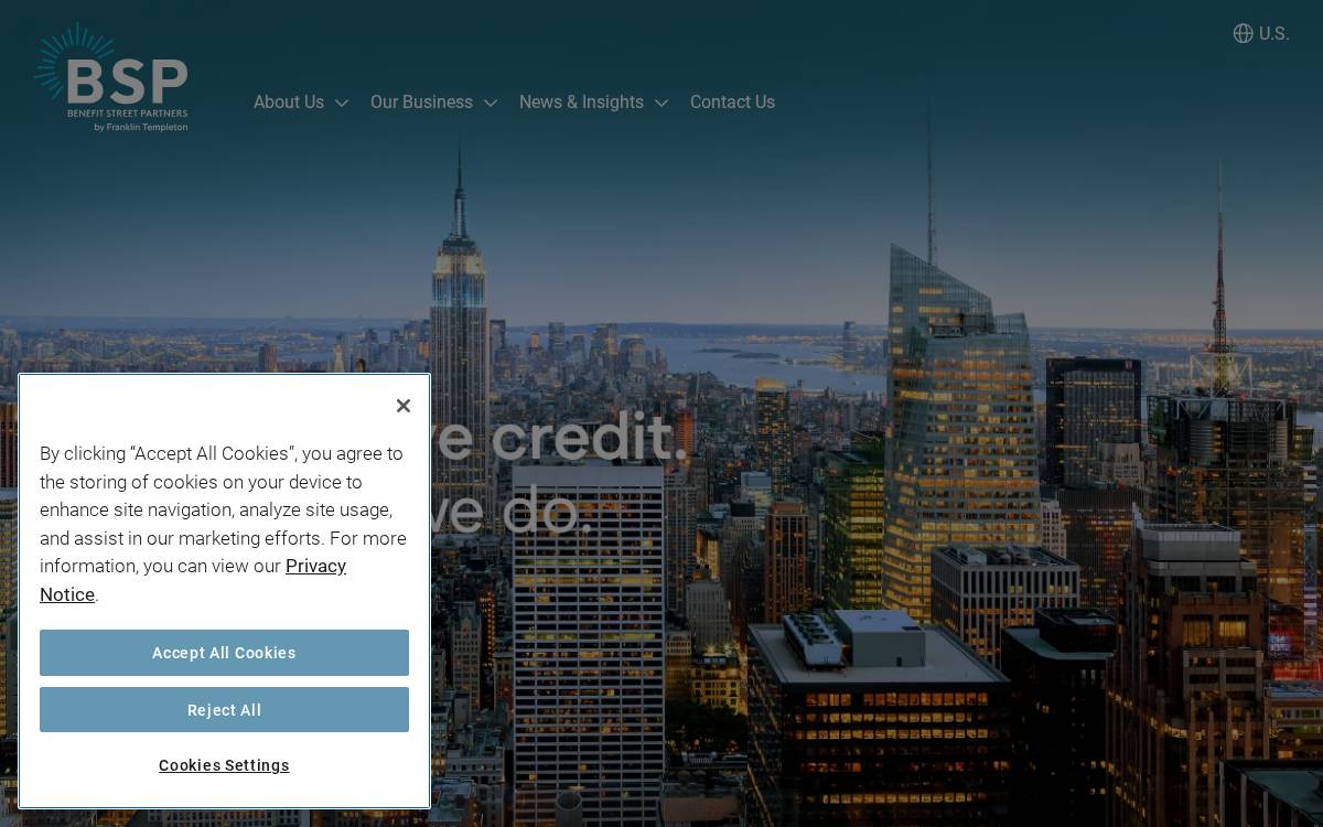 Benefit Street Partners website preview