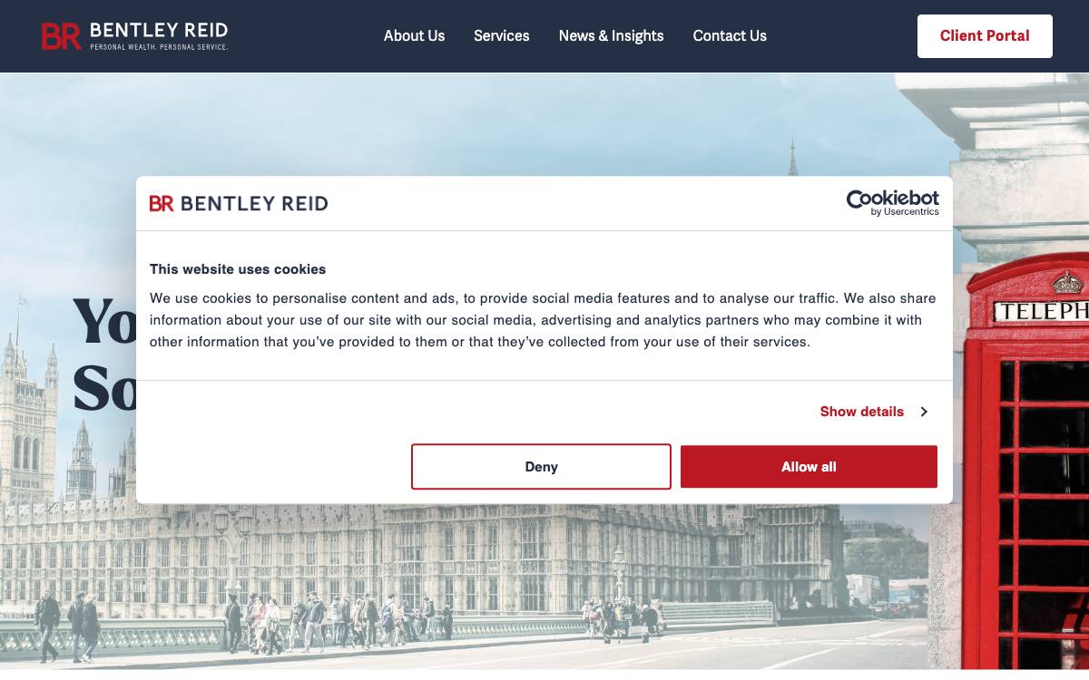 Bentley Reid website preview