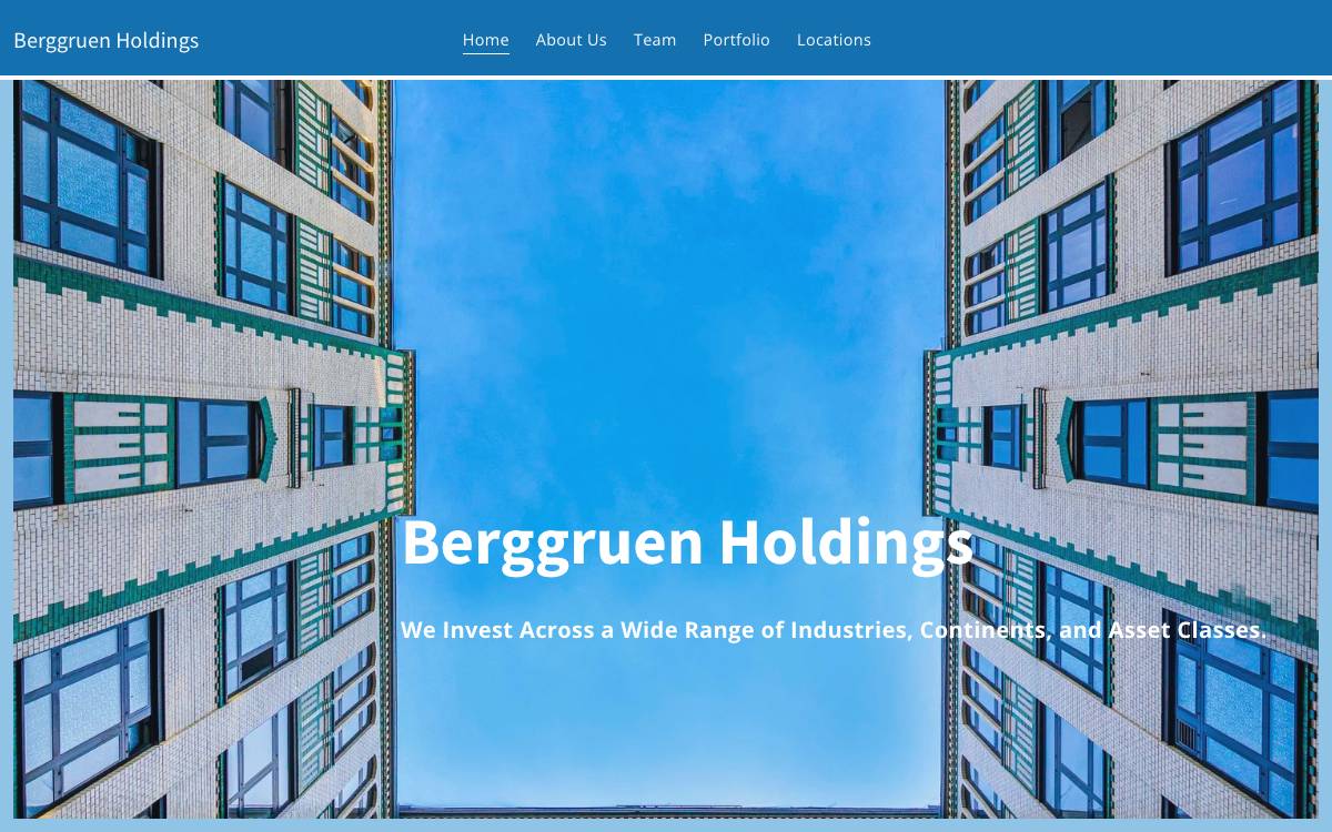 Berggruen Holdings website preview