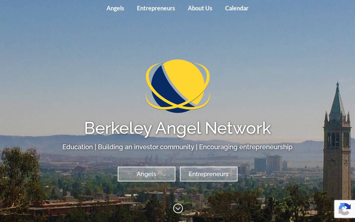 Berkeley Angel Network website preview