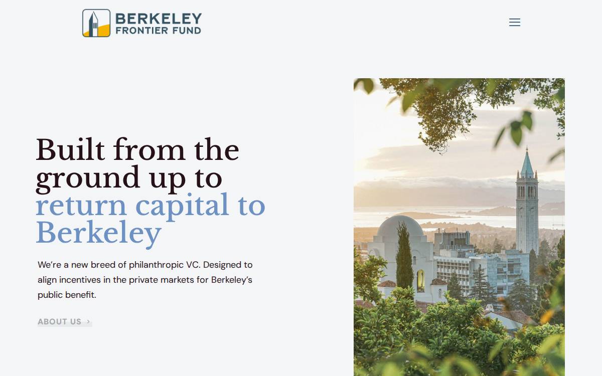 Berkeley Frontier website preview