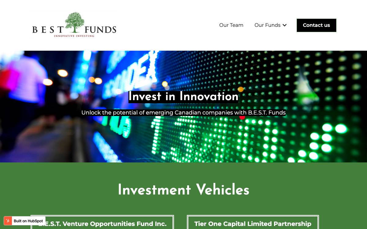 BEST Funds website preview