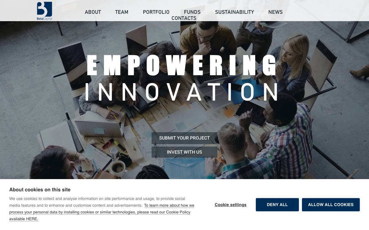 Beta Capital website preview