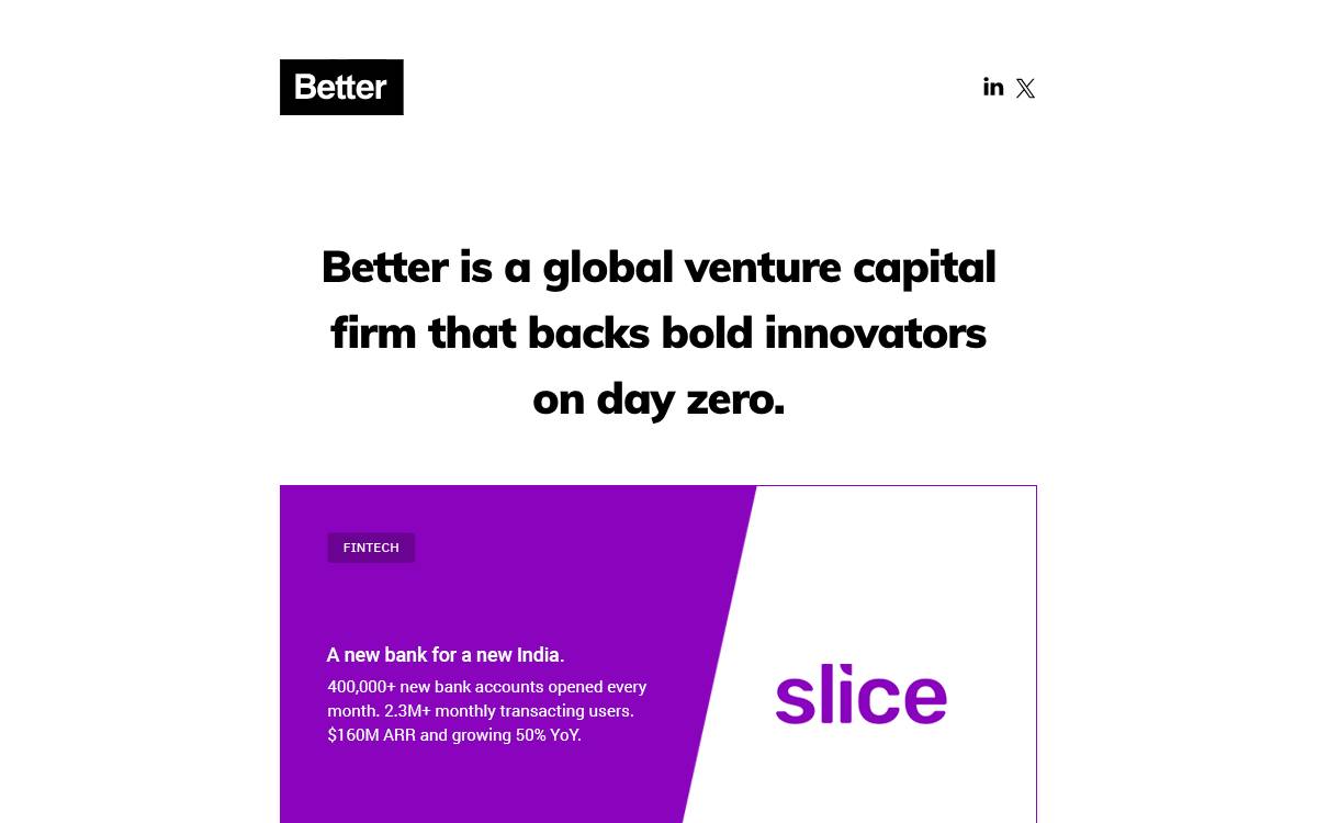 Better Capital website preview