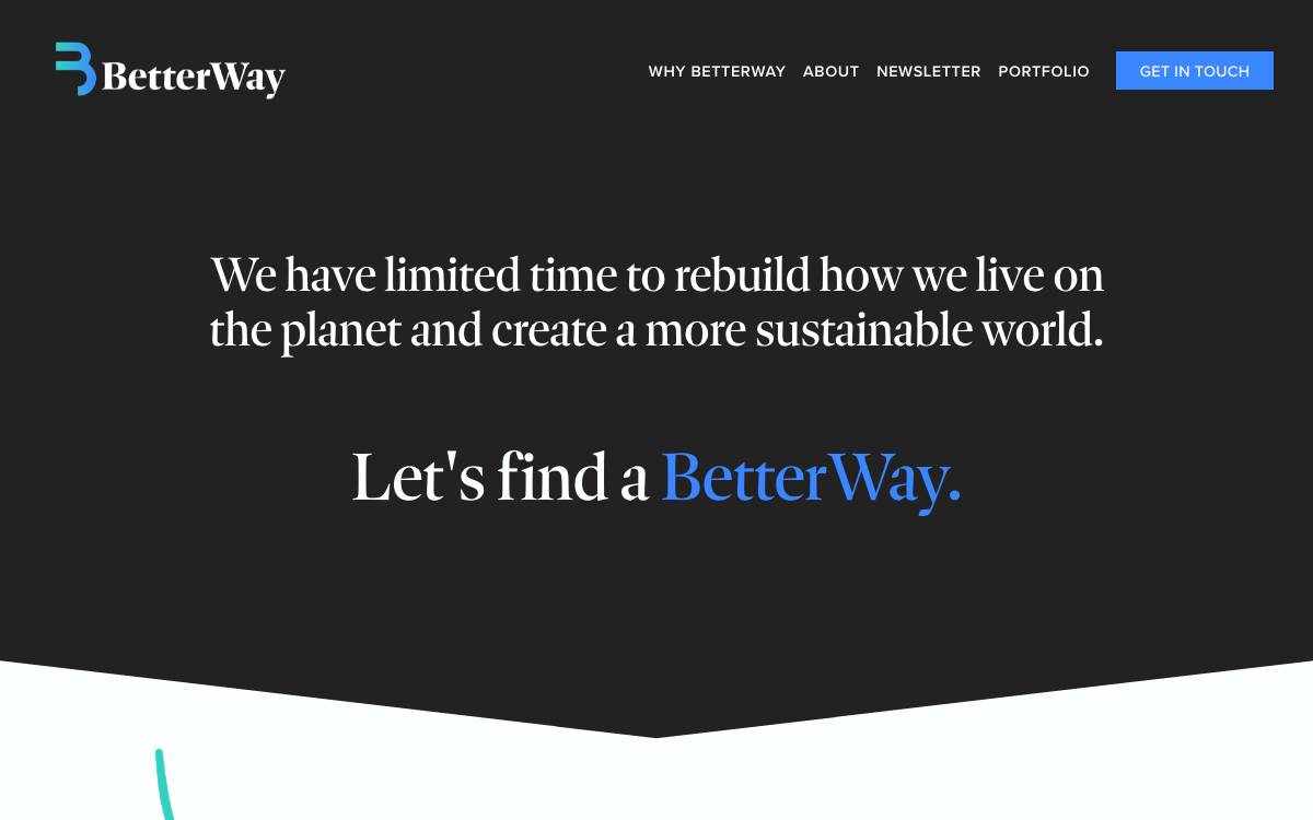 Betterway Ventures website preview