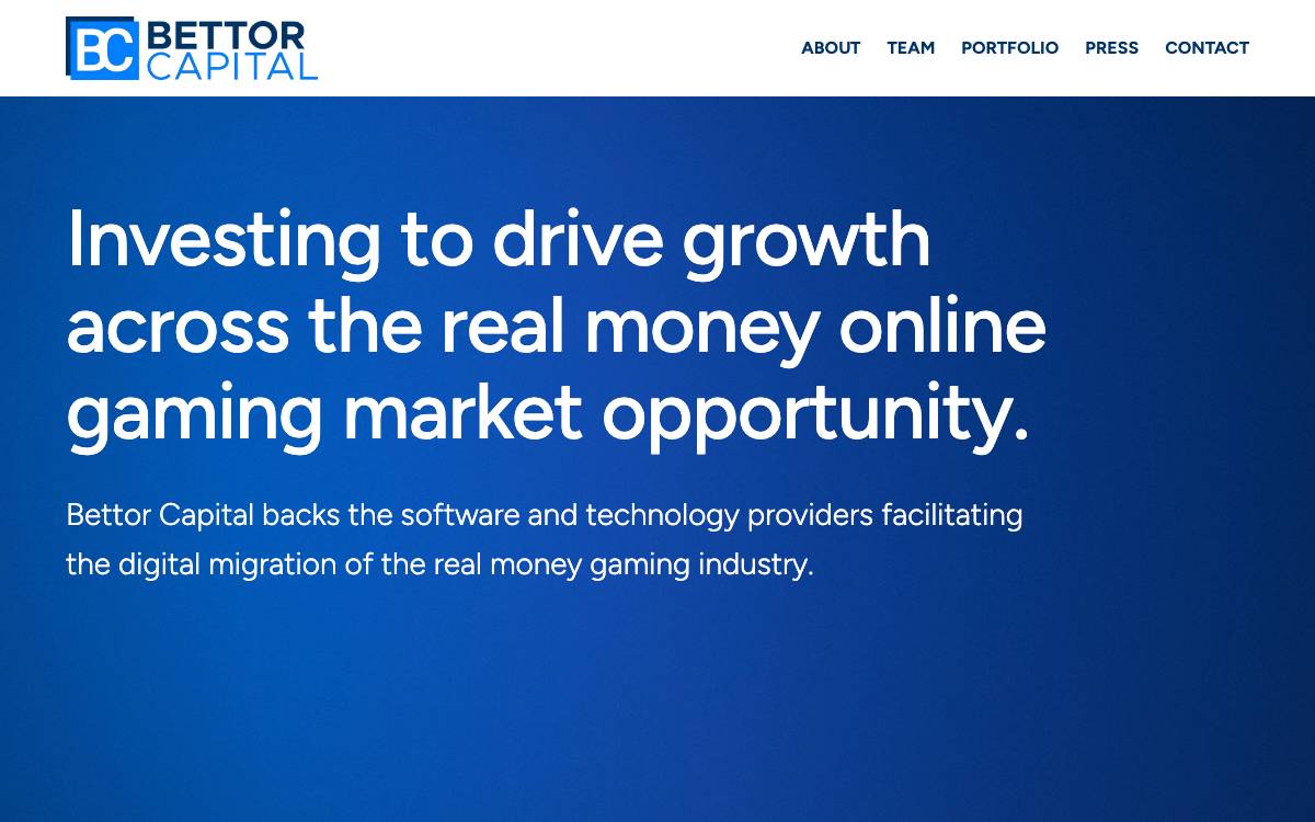 Bettor Capital website preview