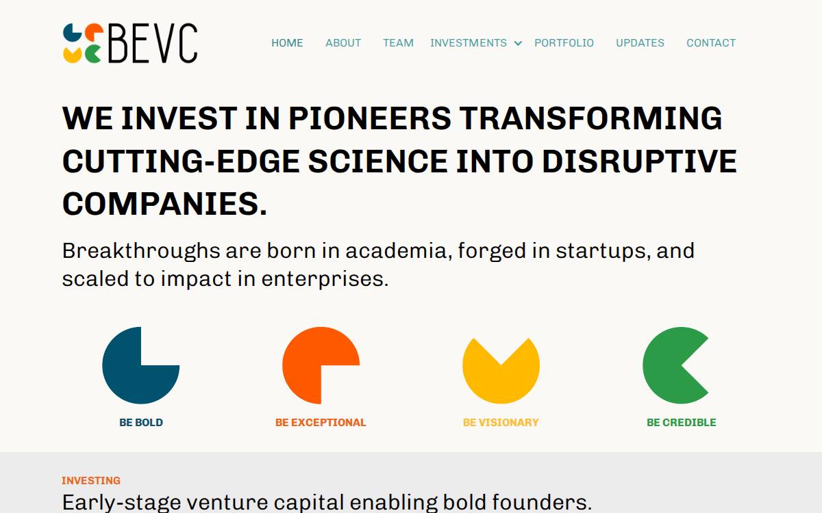 BEVC website preview