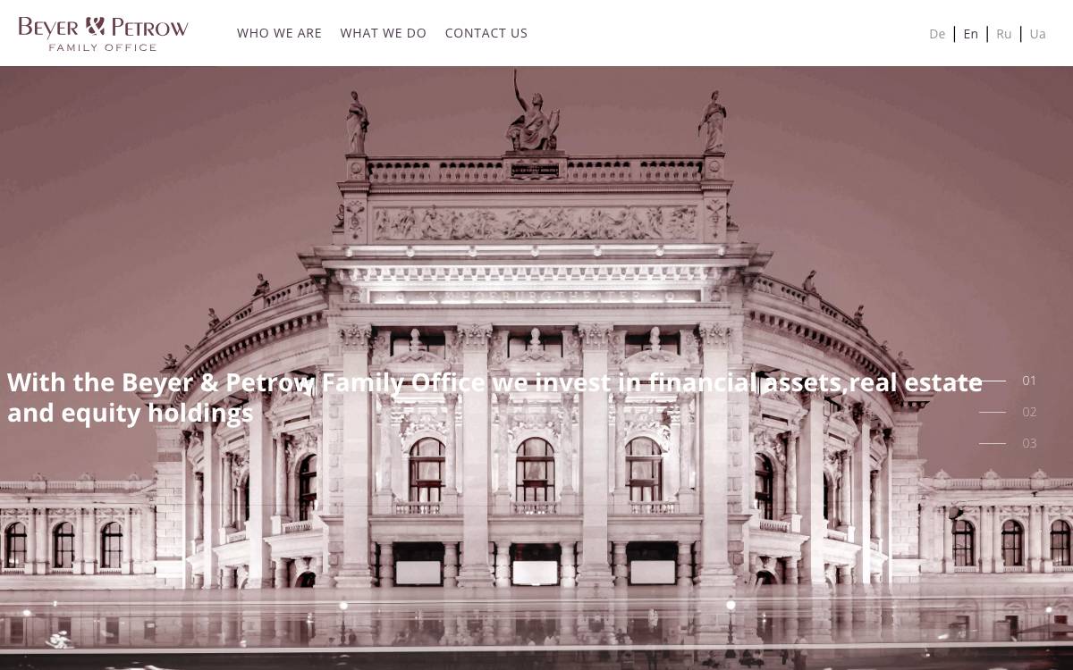 Beyer & Petrow Family Office website preview