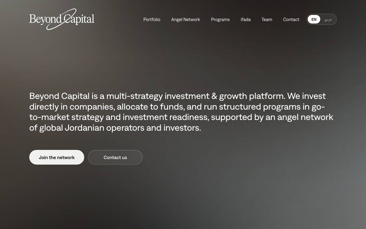 Beyond Capital website preview