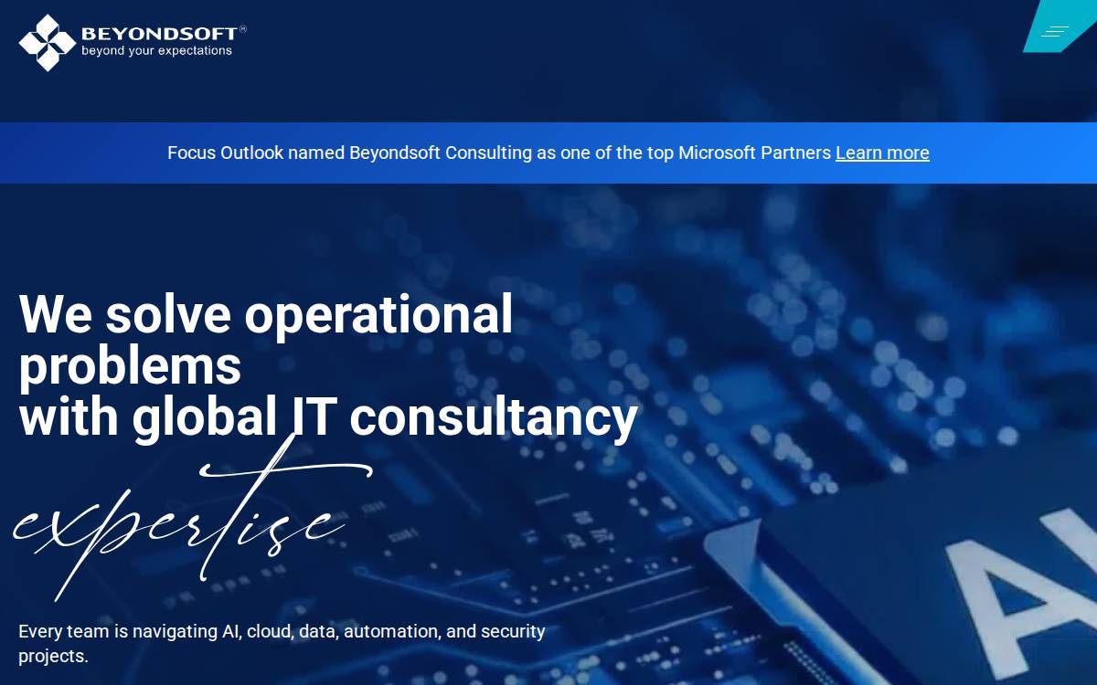 Beyondsoft Consulting website preview