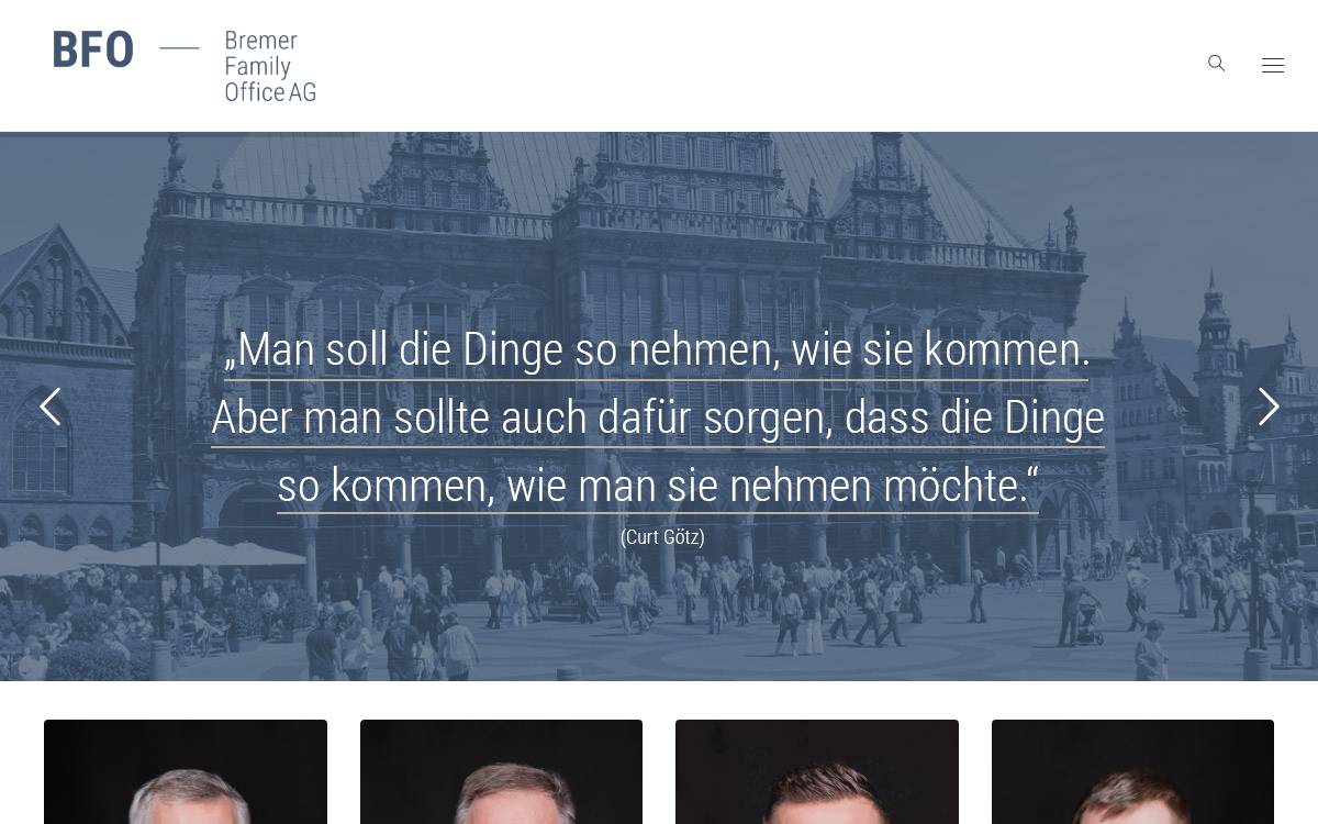 BFO – BREMER FAMILY OFFICE AG website preview