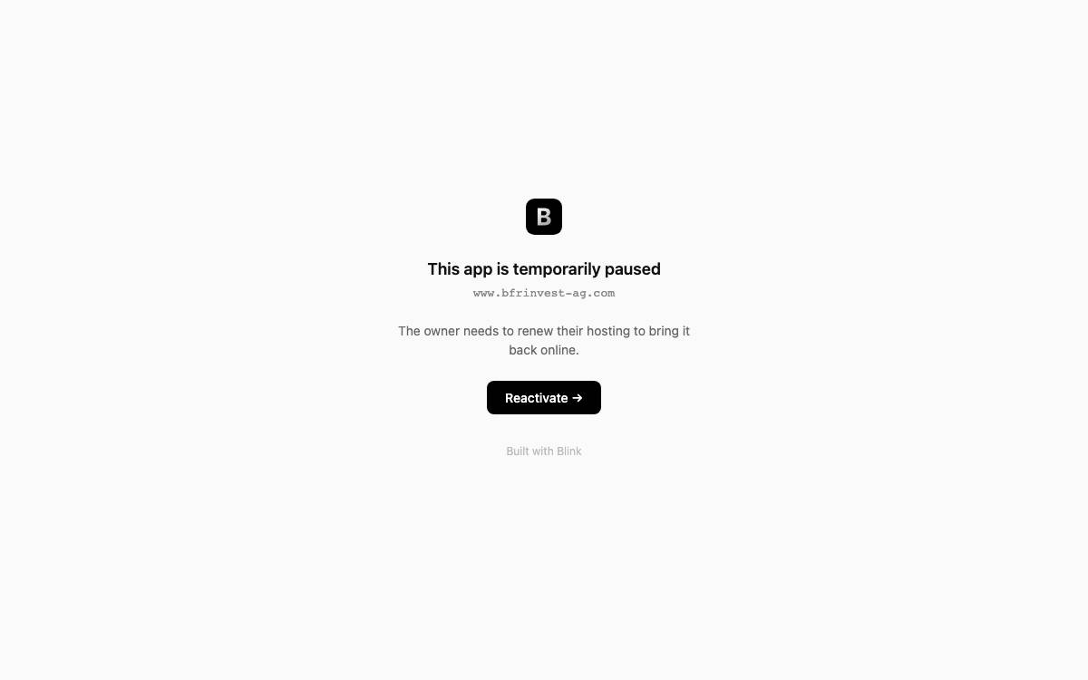 BFR Invest AG website preview