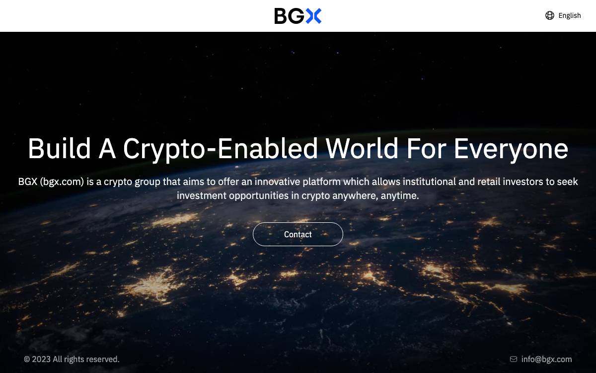 BGX website preview