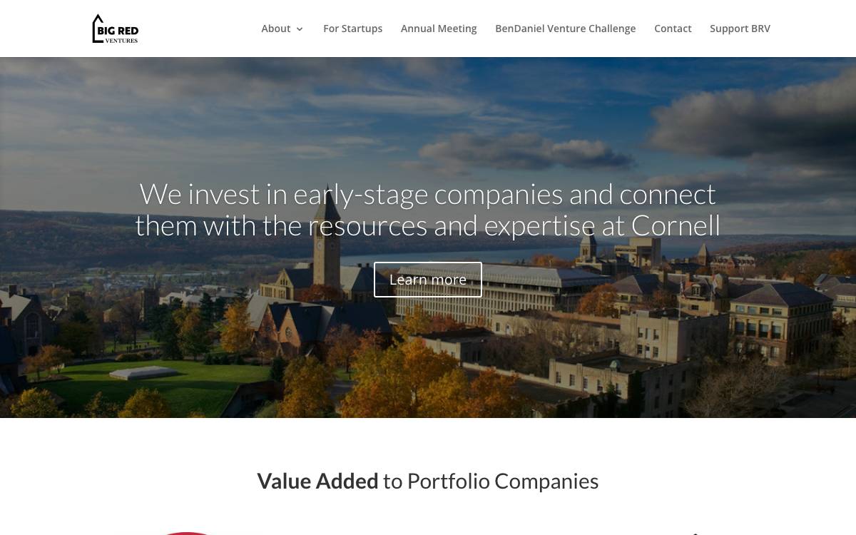 Big Red Ventures website preview