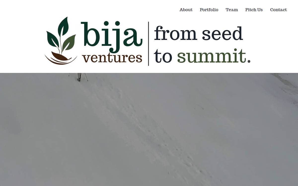 Bija Ventures website preview