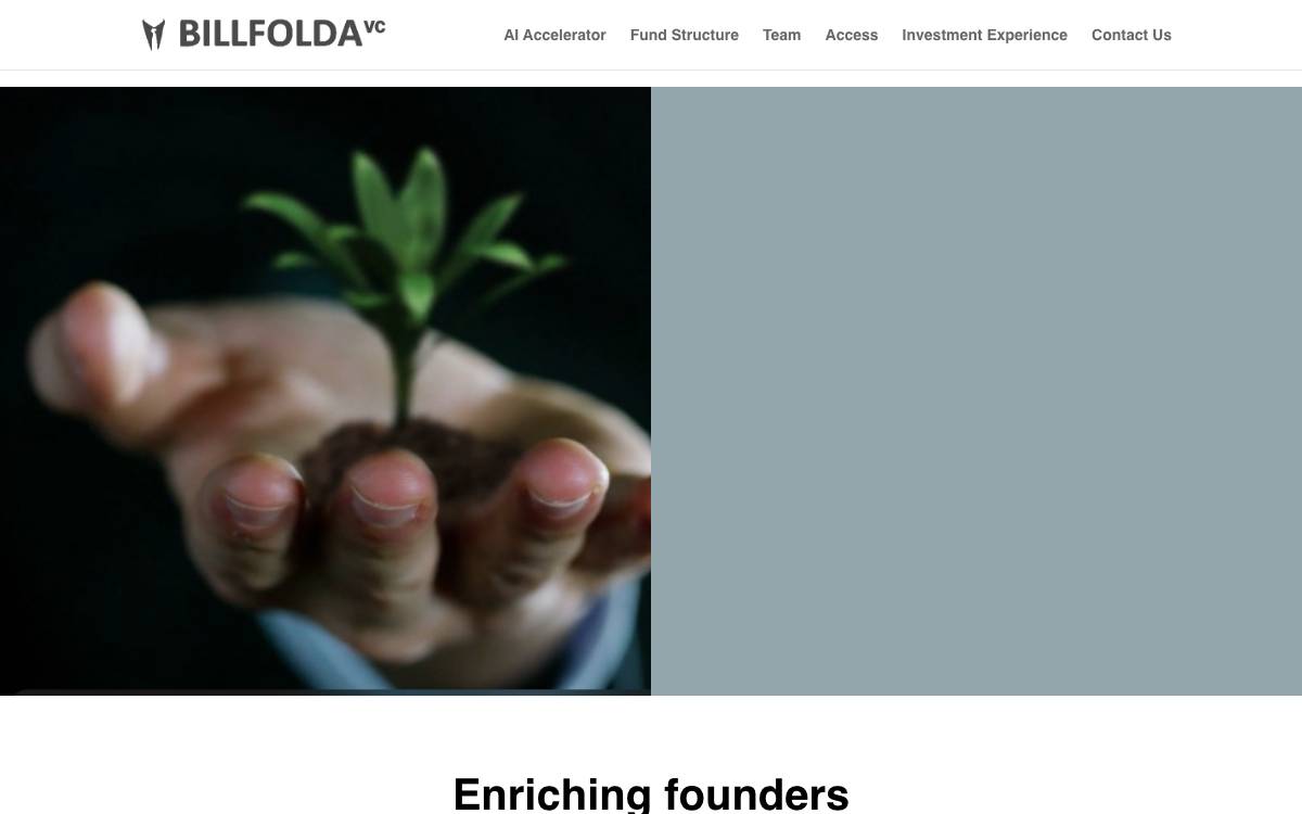 Billfolda Ventures website preview