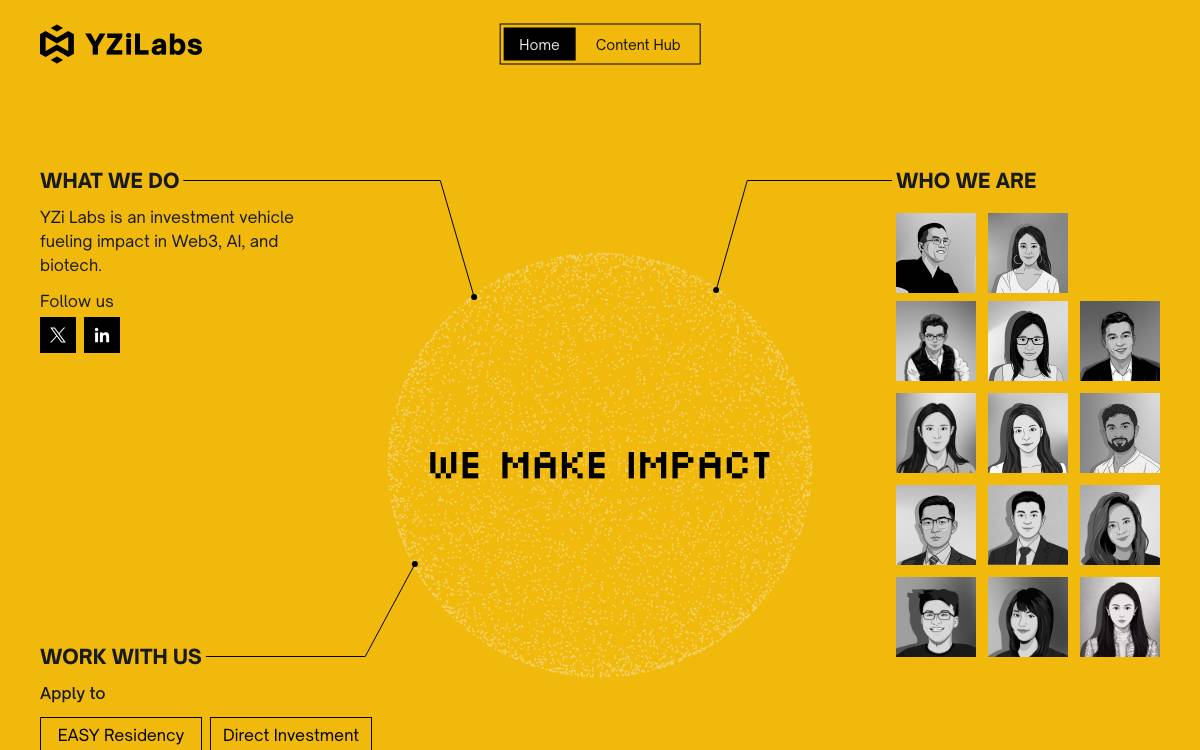 Binance Labs website preview