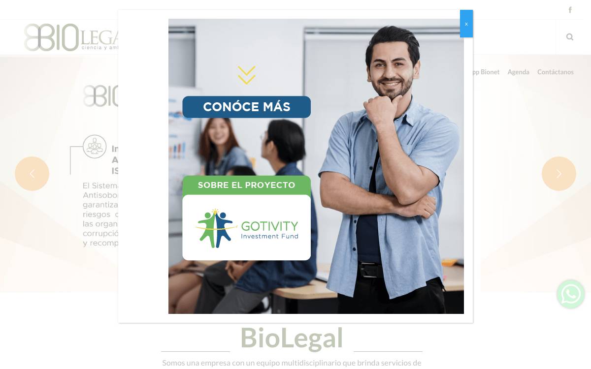 Bio Legal website preview