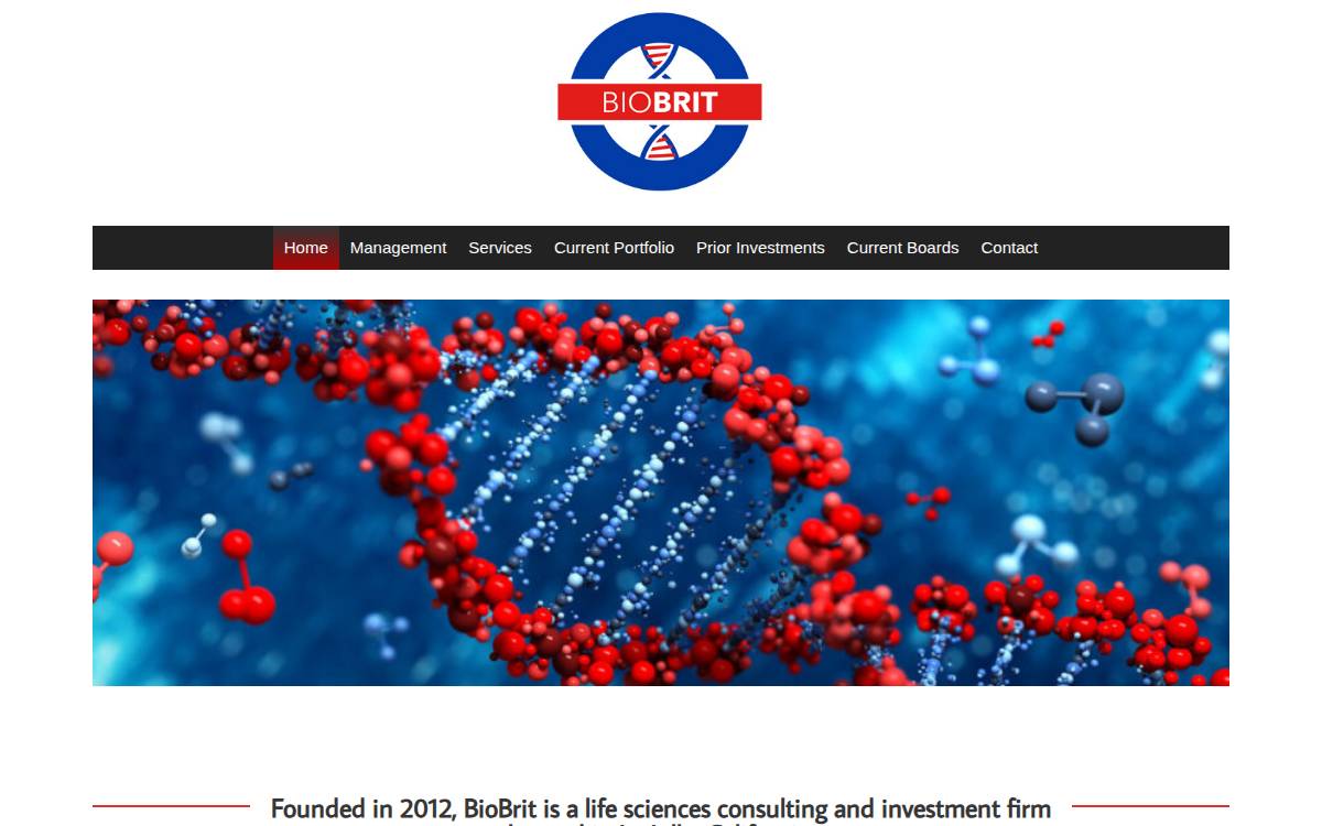 BioBrit website preview