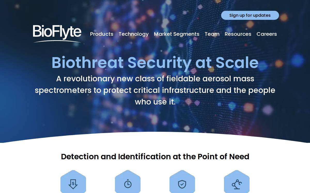 BioFlyte, Inc. website preview
