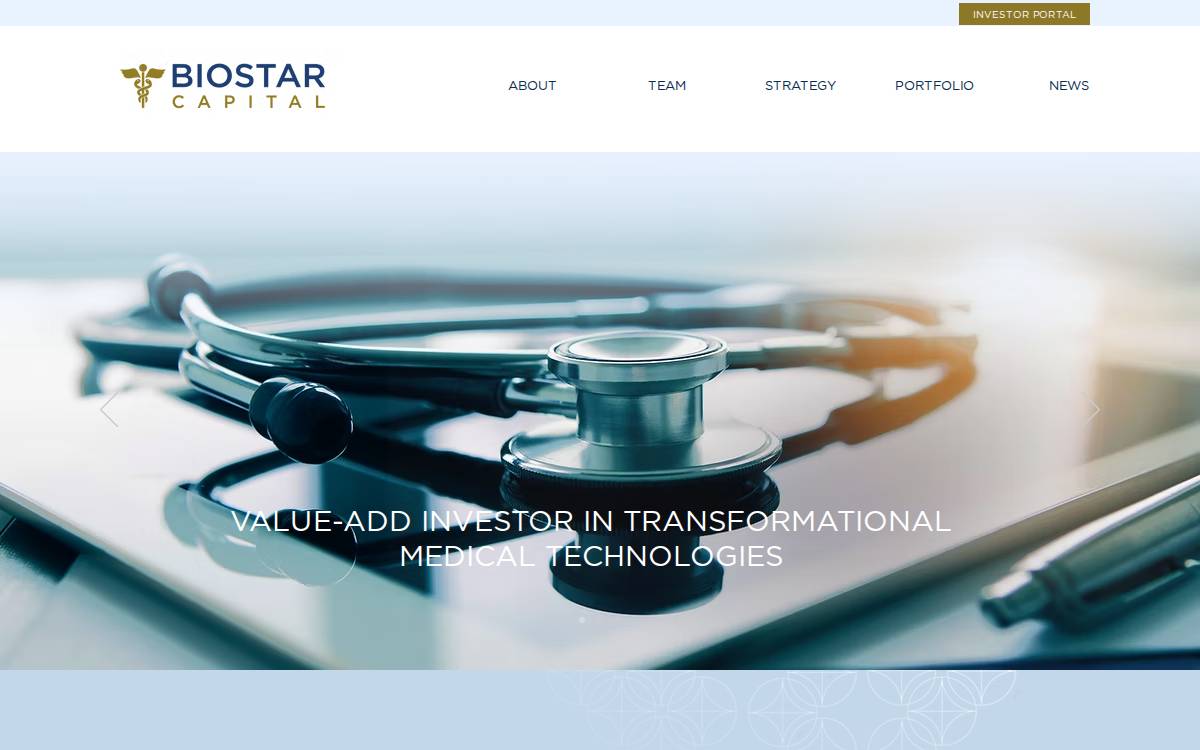 BioStar Ventures website preview