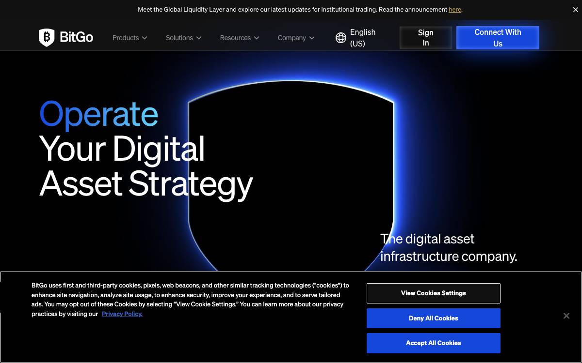 BitGo website preview