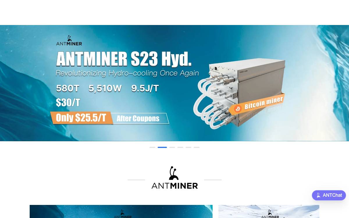 Bitmain website preview