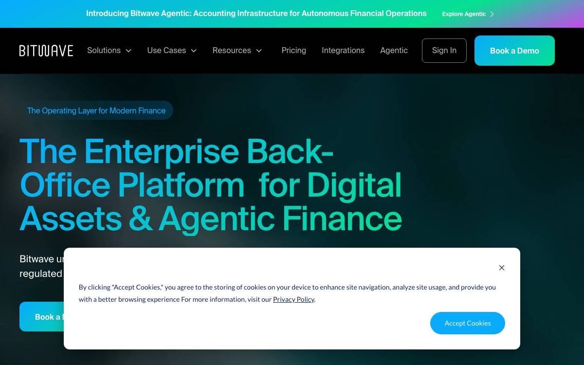 Bitwave website preview