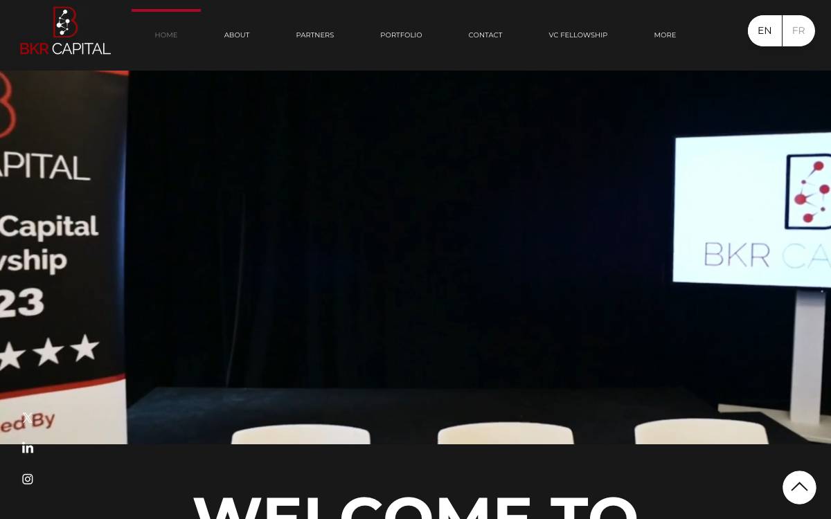 BKR Capital website preview