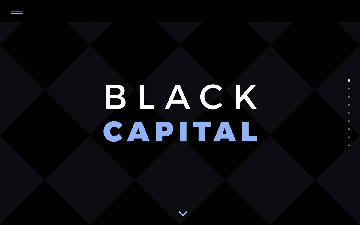 Black Capital website preview