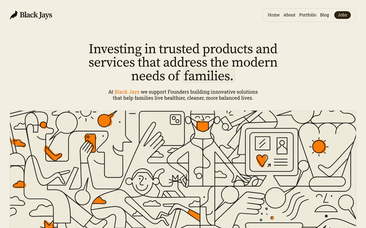 Black Jays Ventures website preview