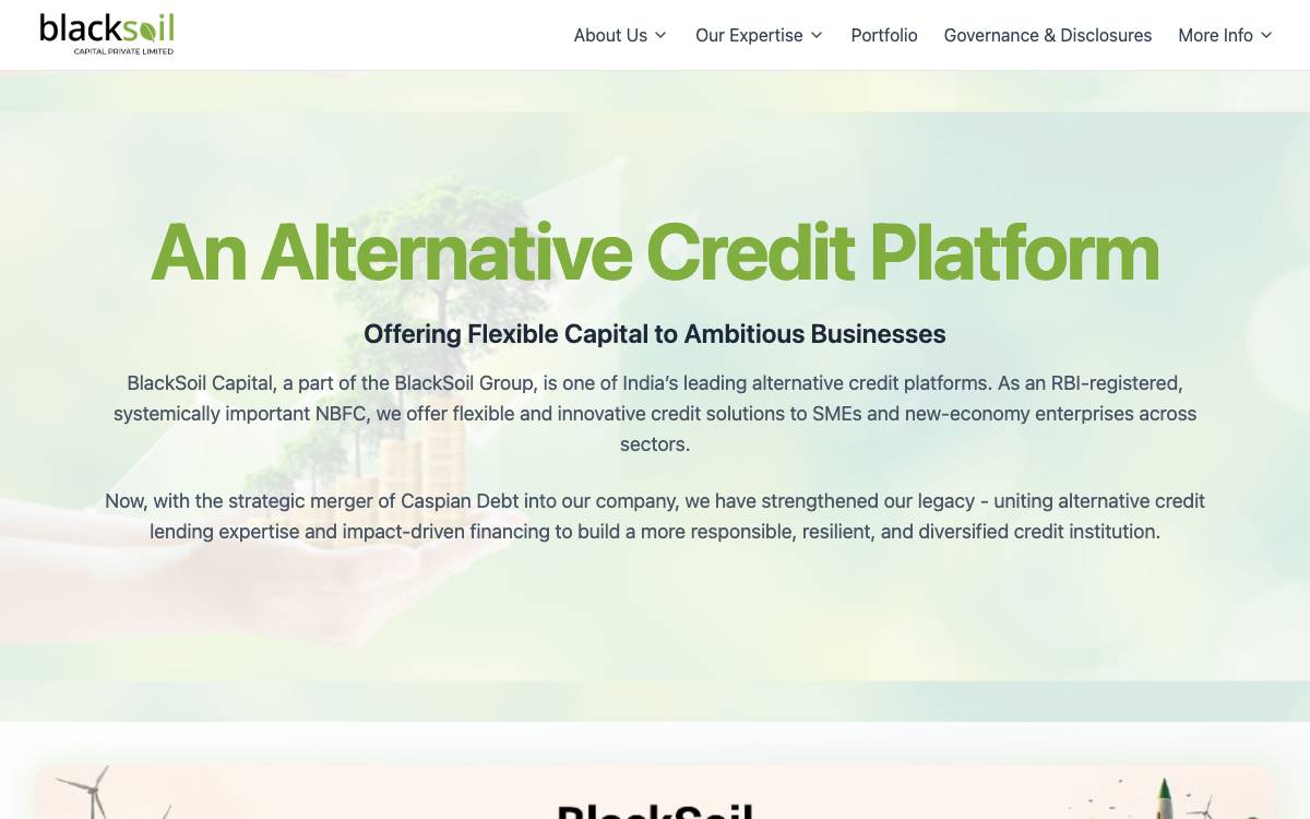BlackSoil website preview