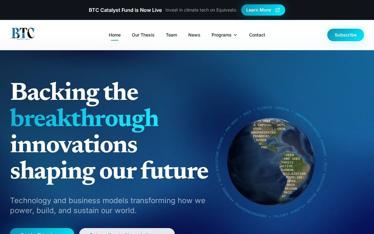 BlackTech Capital website preview