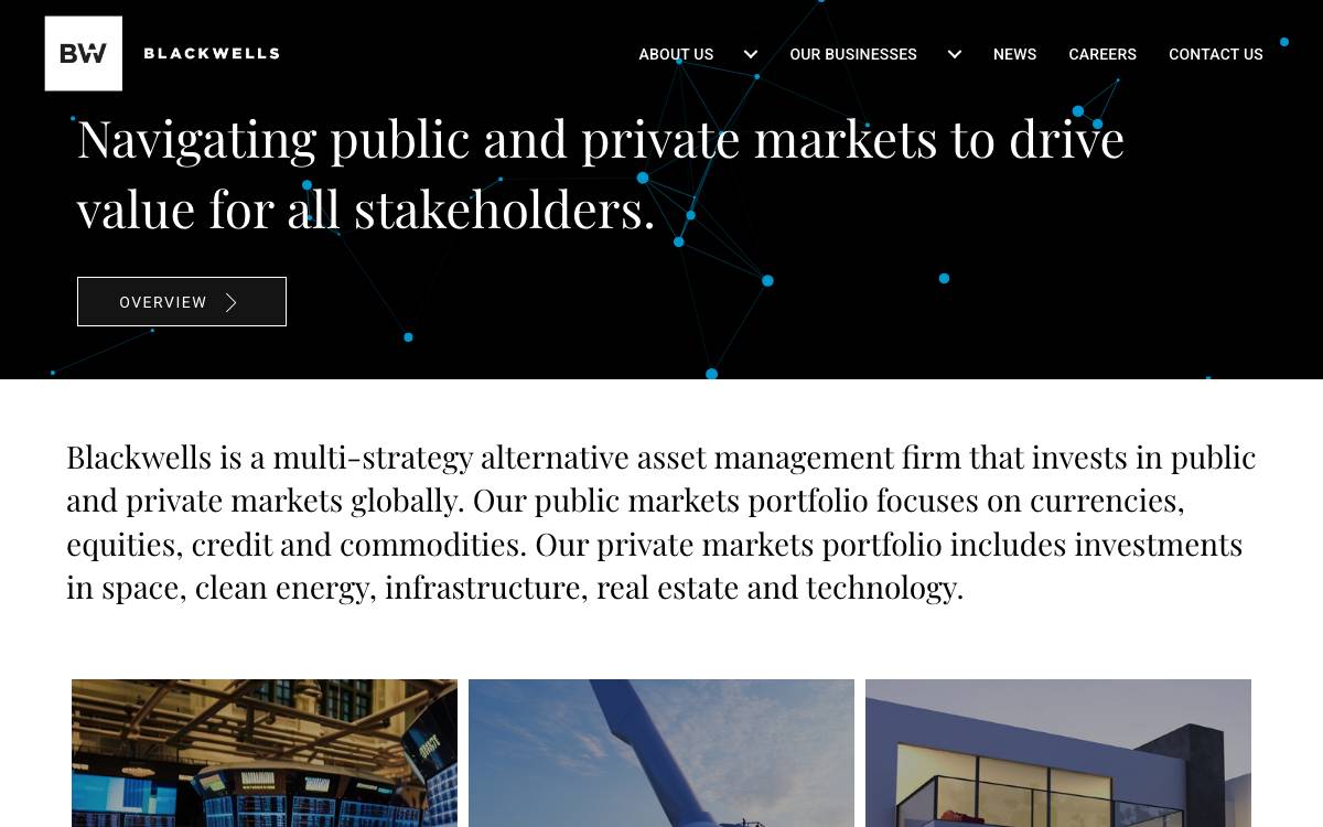 Blackwells Capital website preview