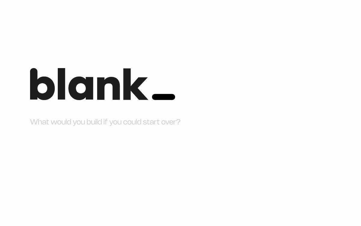 Blank Ventures website preview