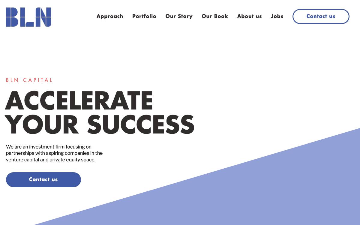 BLN Capital website preview