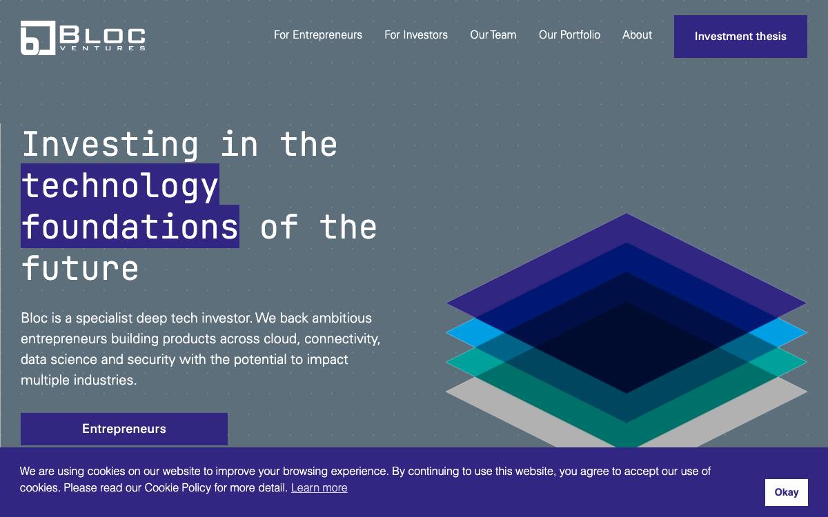 Bloc Ventures website preview