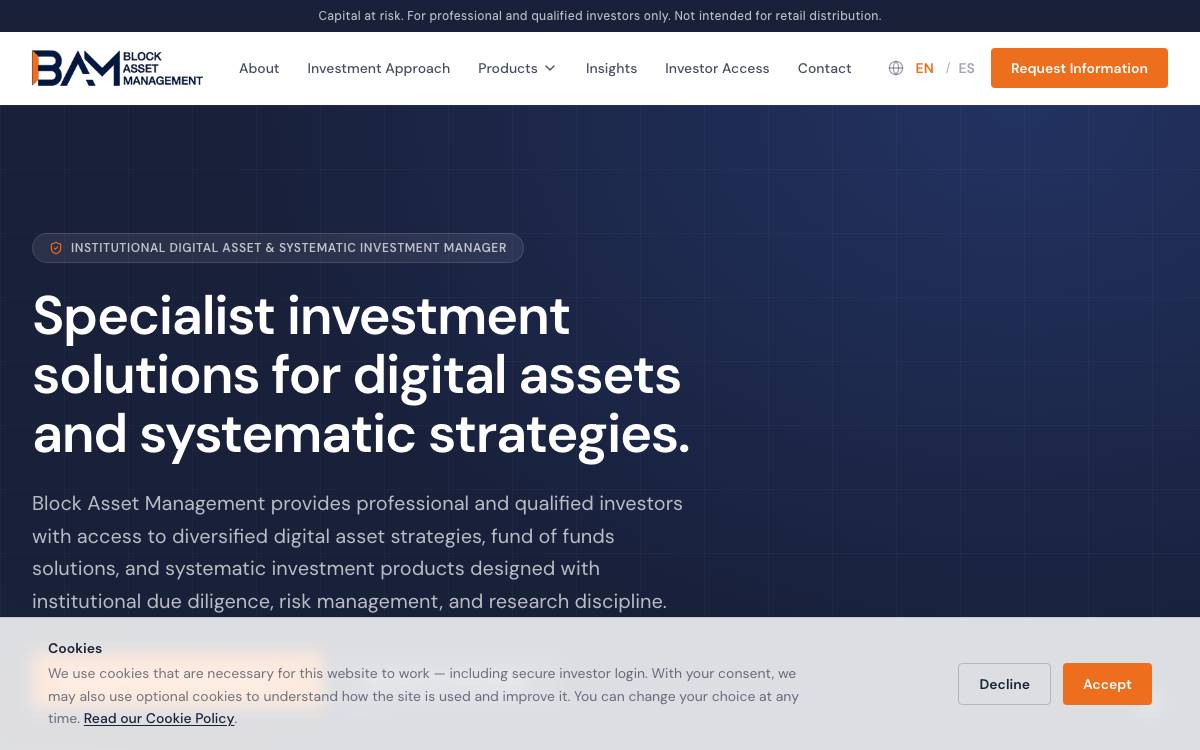 Block Asset Management website preview