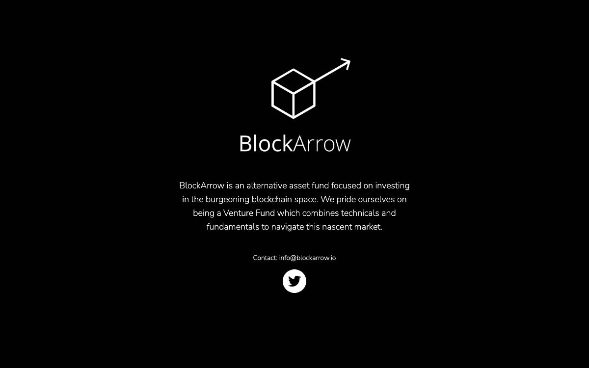 BlockArrow Capital website preview