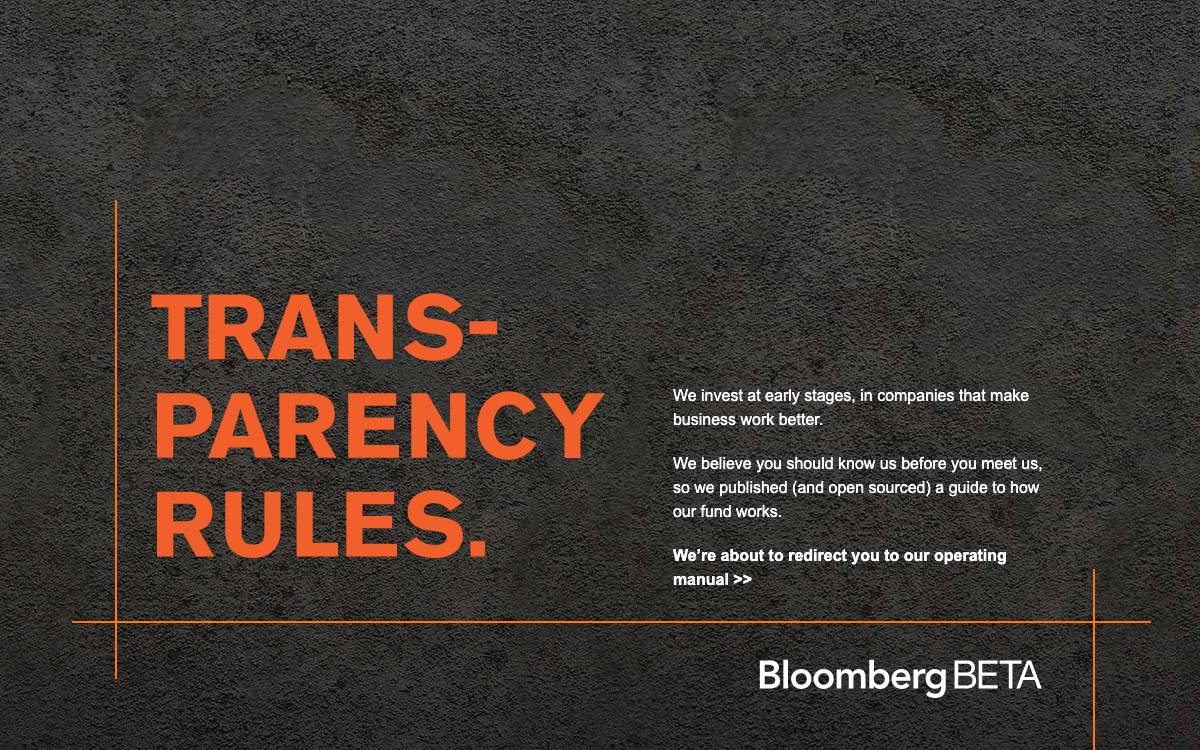 Bloomberg Beta website preview