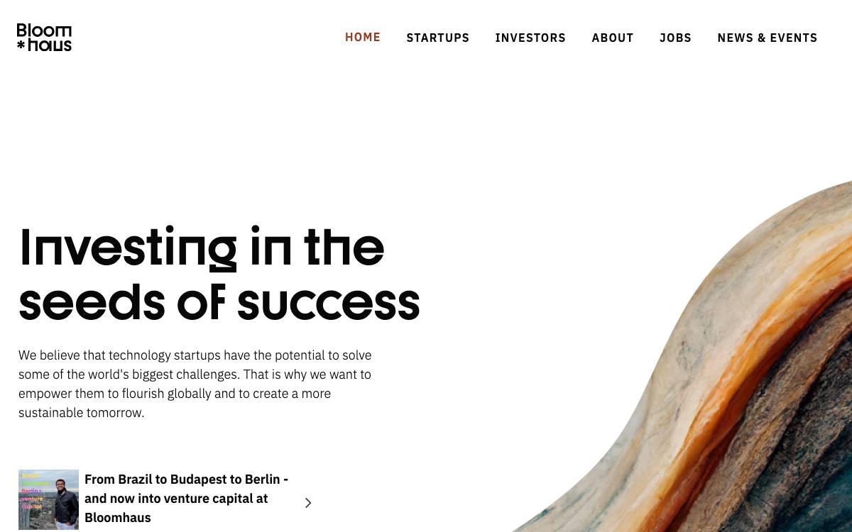 Bloomhaus Ventures website preview