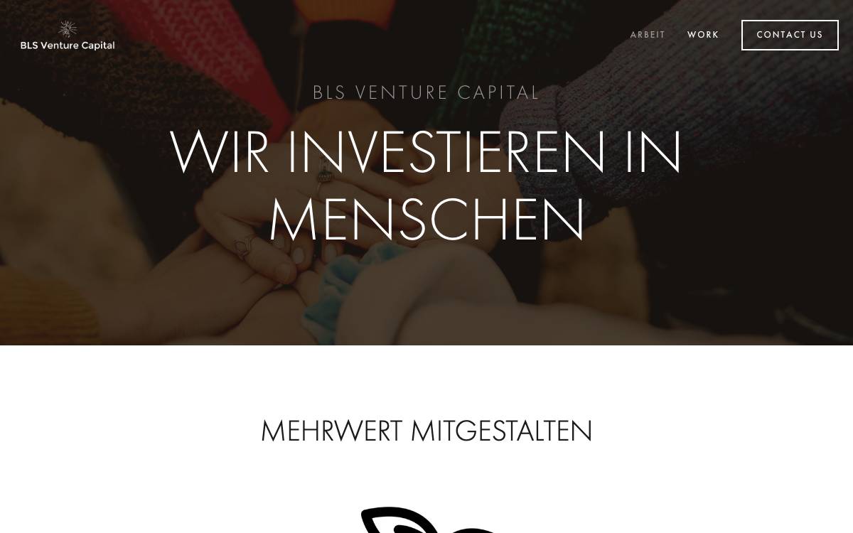 BLS Venture Capital GmbH website preview