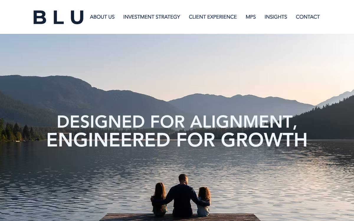Blu website preview