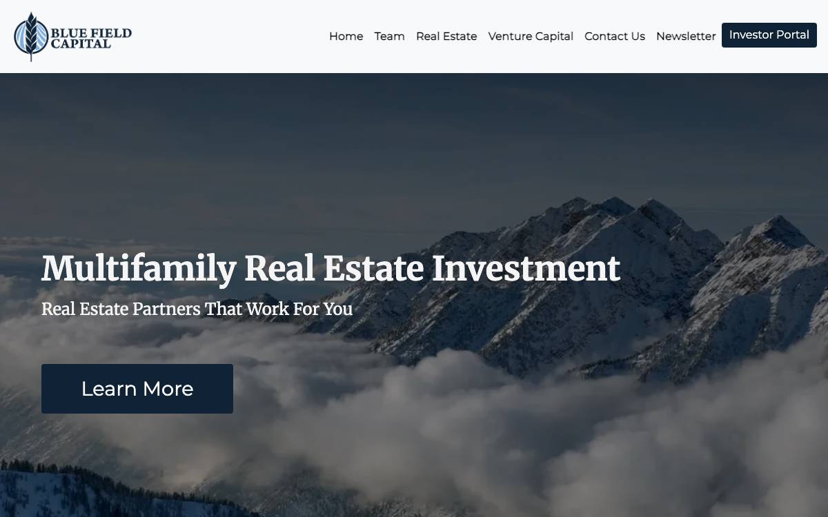 Blue Field Capital website preview