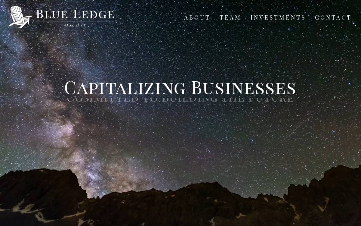 Blue Ledge Capital website preview