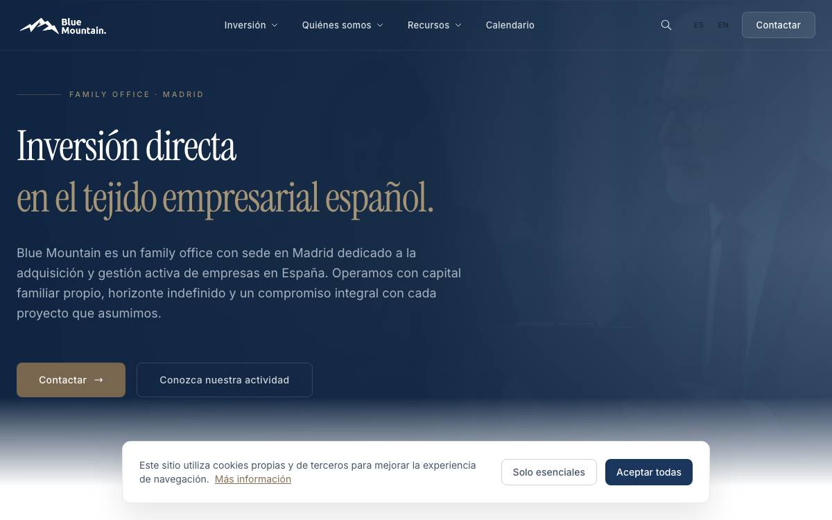 Blue Mountain Capital website preview