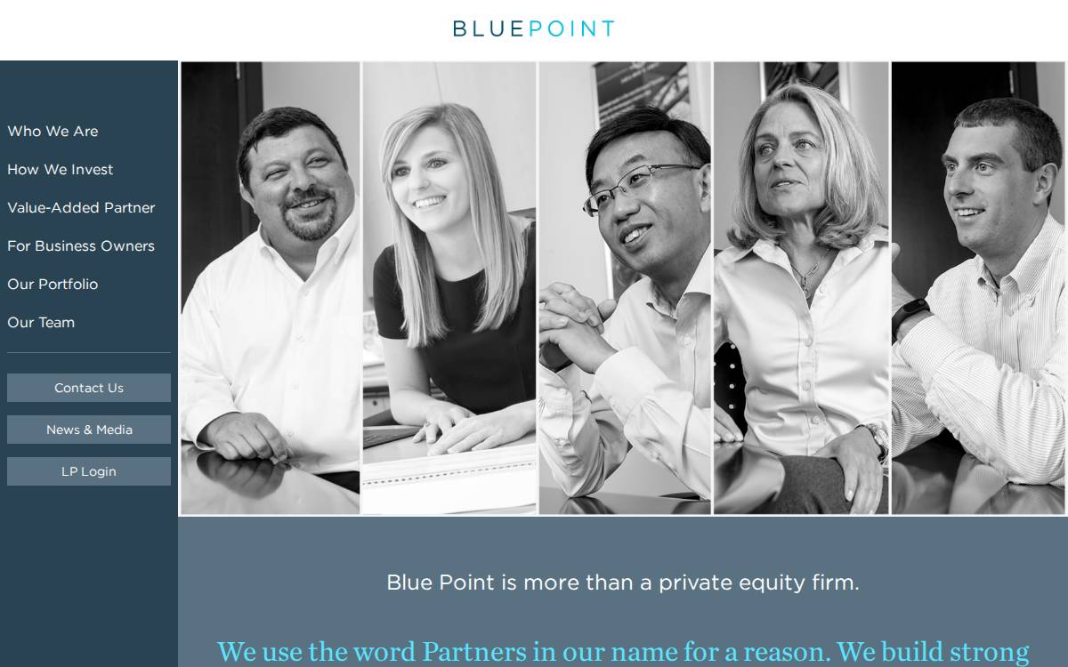 Blue Point website preview